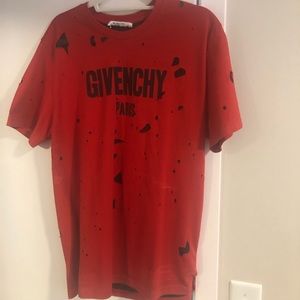 Authentic men’s givenchy distressed t shirt